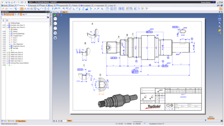 TopSolid'Design Standard 2D Drawing