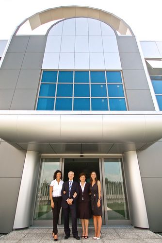 Il moderno stabilimento di Saronno