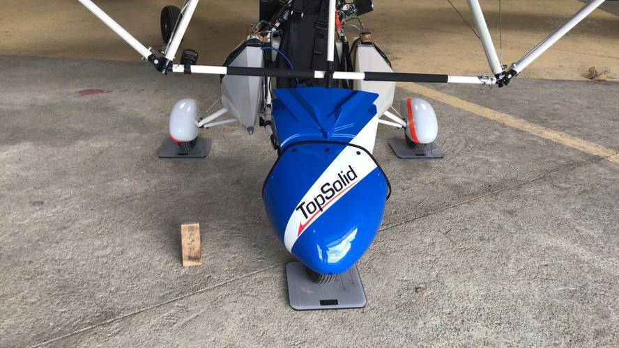 La pesata all'arrivo ULM World Distance Record - TopSolid
