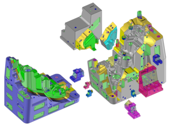 TopSolid'Mold Core and Cavity Blocks