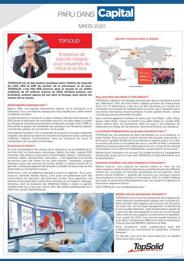 Interview - Richard LAMURE, PDG TOPSOLID SAS - Magazine CAPITAL