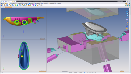 Split Core and Cavity Blocks with TopSolid'Mold